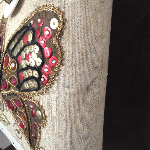 🦋 1950s Wooden Butterfly Box Purse Enid Collins ? - Picture 7 of 8